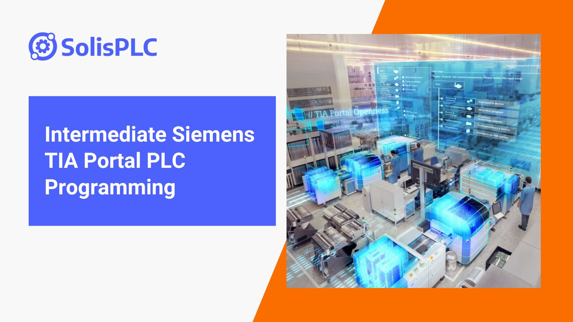 Siemens TIA Portal - Intermediate PLC Programming course cover