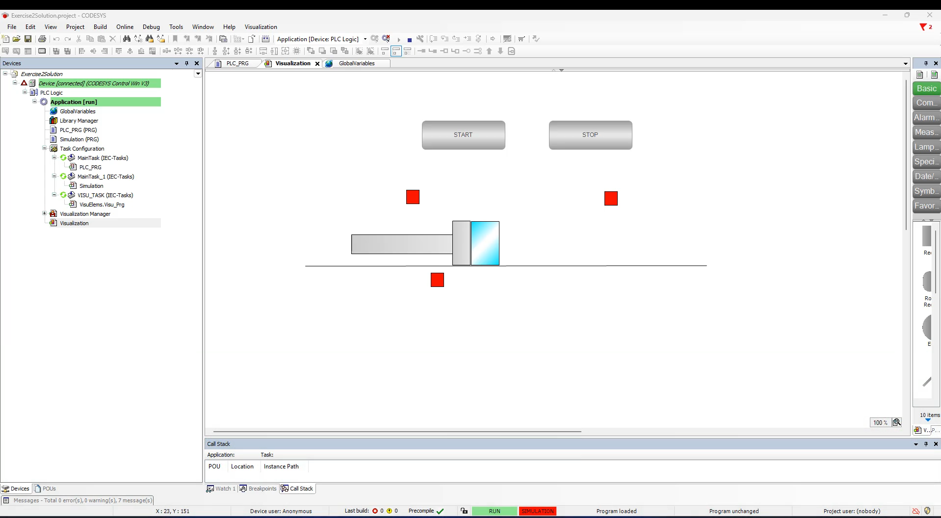 Piston Product Movement Simulation project preview