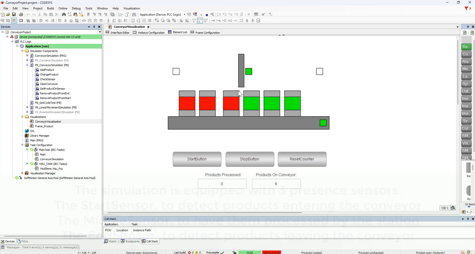 Conveyor Belt Simulation project preview
